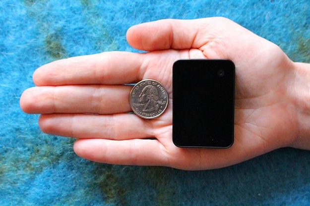 The camera is compact enough to take anywhere—it's not bound to the clothing.