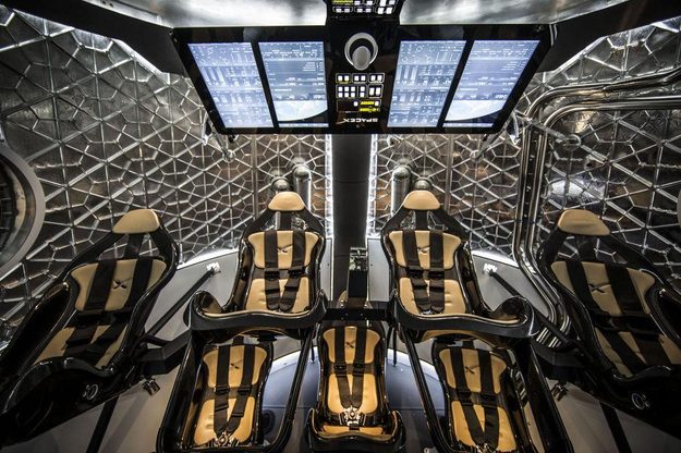 spacex dragon v2 interior