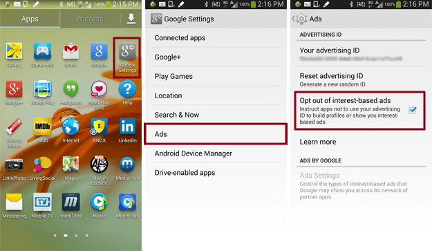 Android Ad Opt Out