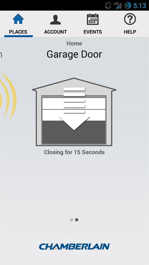 Chamberlain MyQ Garage Screenshot GarageDoor