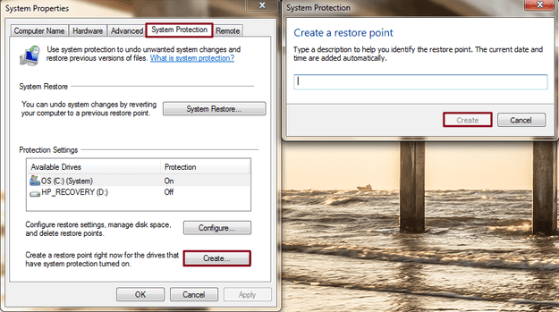 Create Restore State