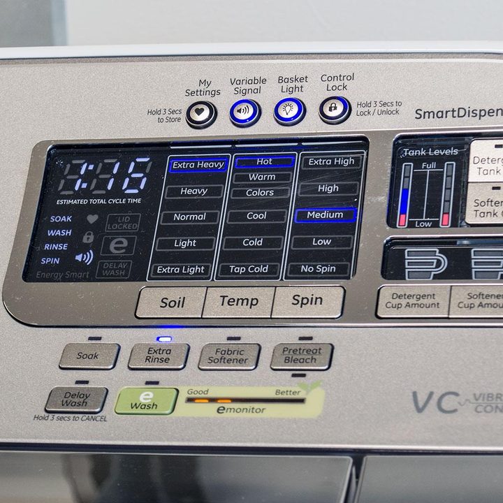 GE washer GTWS8350HWS screen