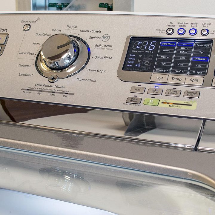GE washer GTWS8350HWS top left angle