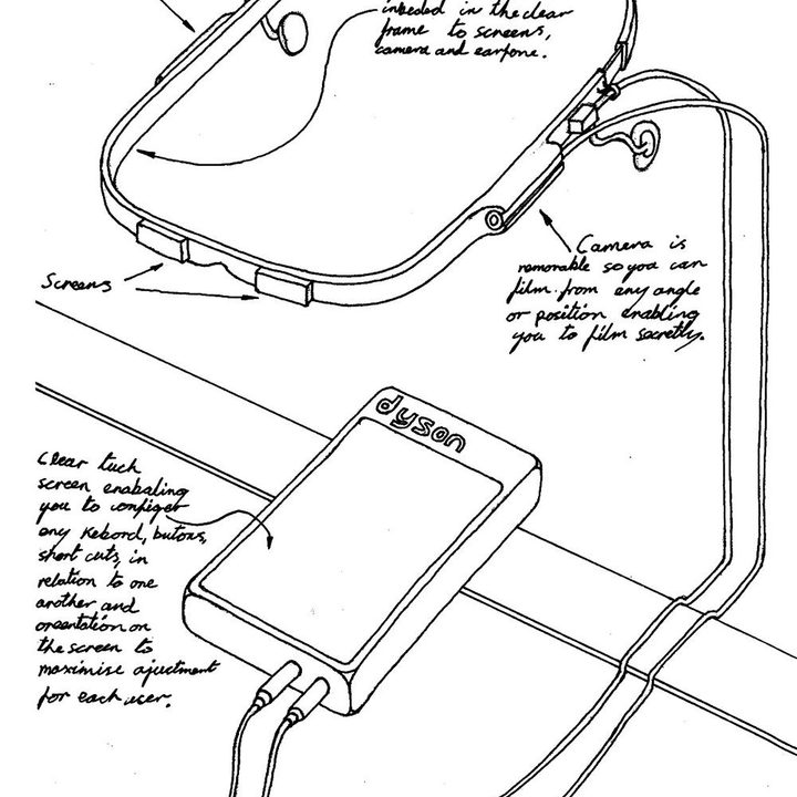 james dyson nearly invented google glass back 2001 jm n066 system drawing