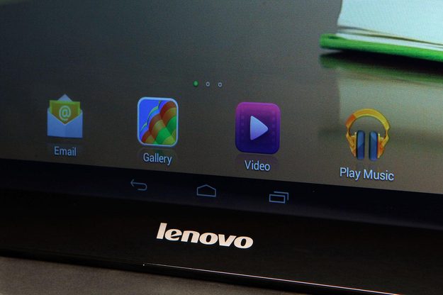 LeNovo Tablet A10 bottom screen