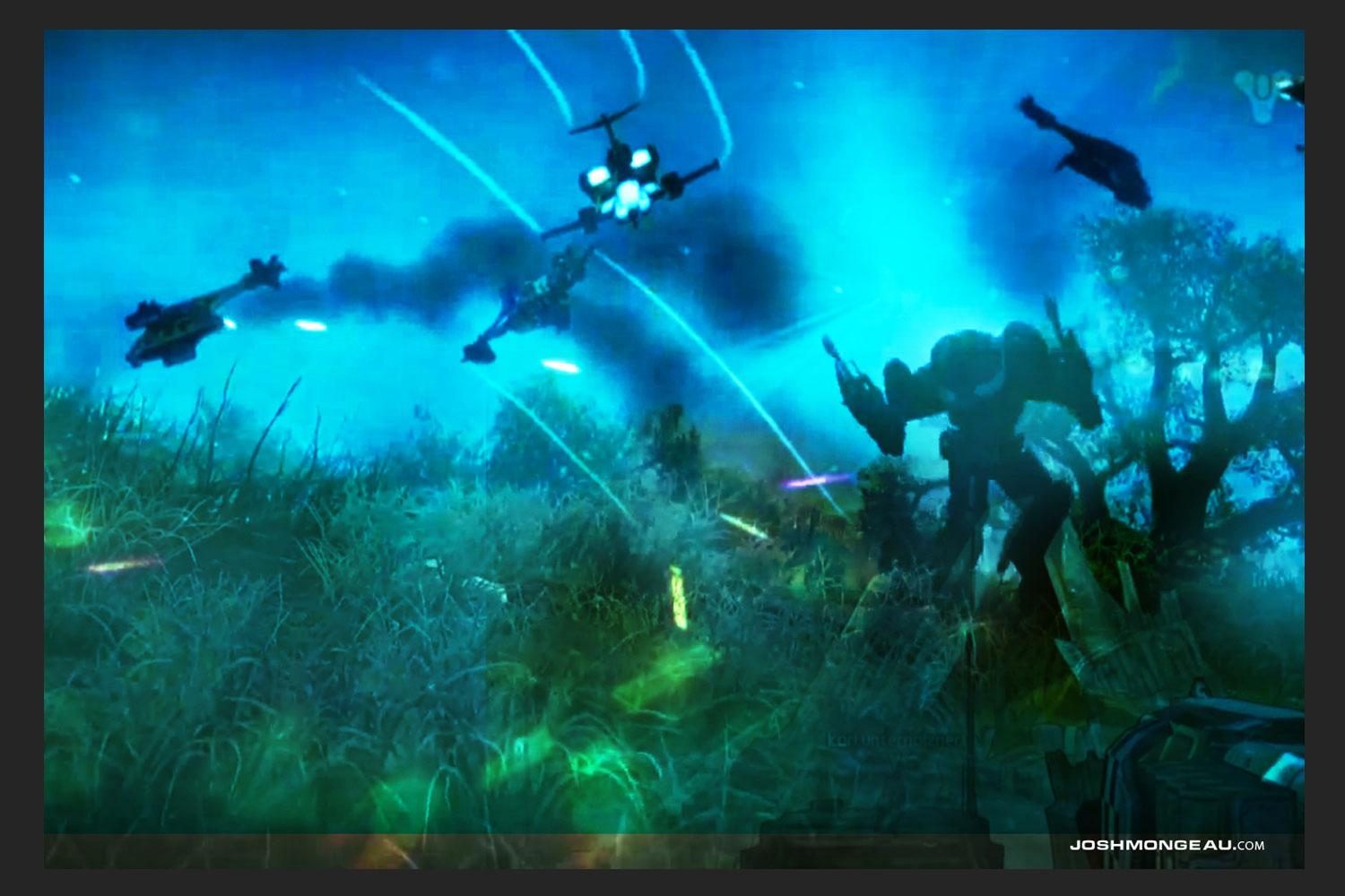 Mech in a Dogfight © Joshua Mongeau
