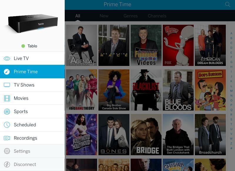 Nuvyyo Tablo interface
