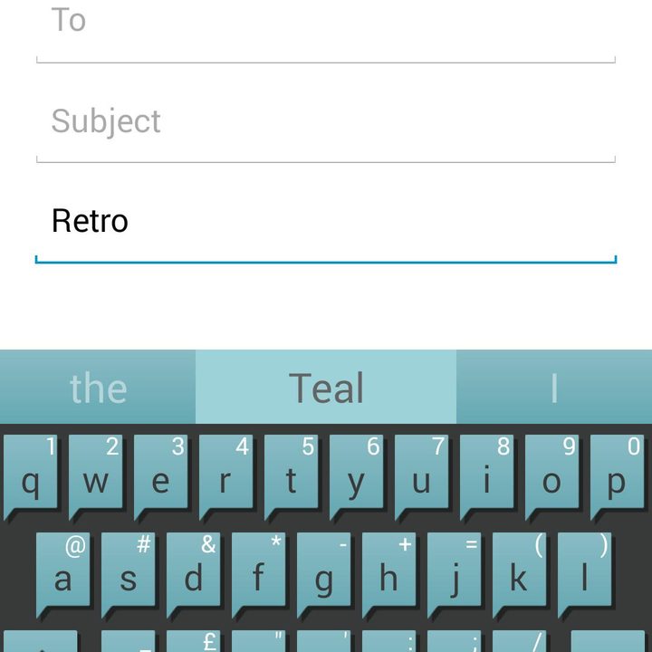 swiftkey android keyboard app free retro teal