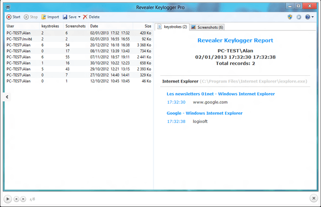 Revealer Keylogger