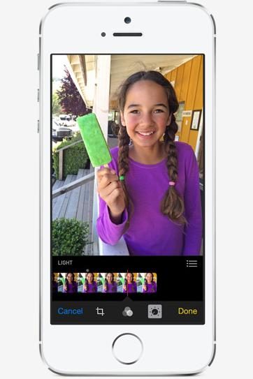 apple ios8 photos app features capture adjust light
