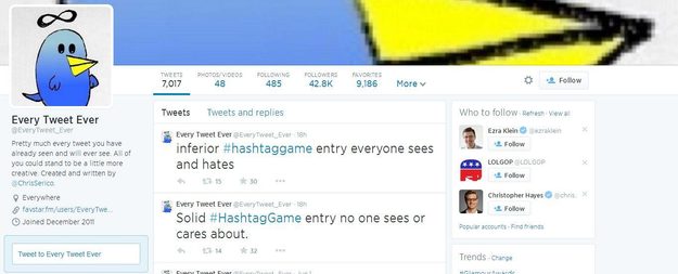 Every Tweet Every Twitter Account