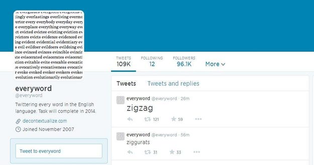 everyword Twitter Account