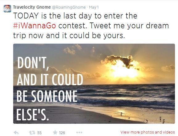 Travelocity Gnome's Twitter Account