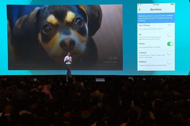 google chromecast backdrop