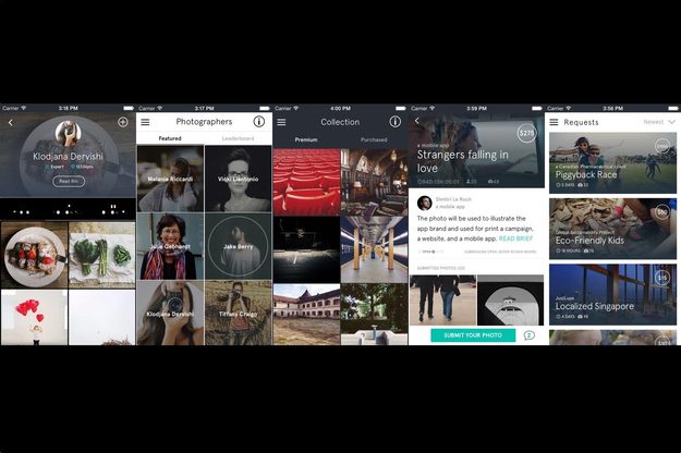Snapwire revolves around an easy-to-use iOS app. Users can also submit images via Snapwire's website.