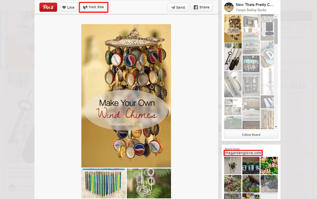 Pinterest Website Example