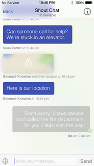 goTenna app screenshot