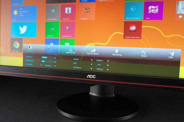 AOC G2770PQU menu