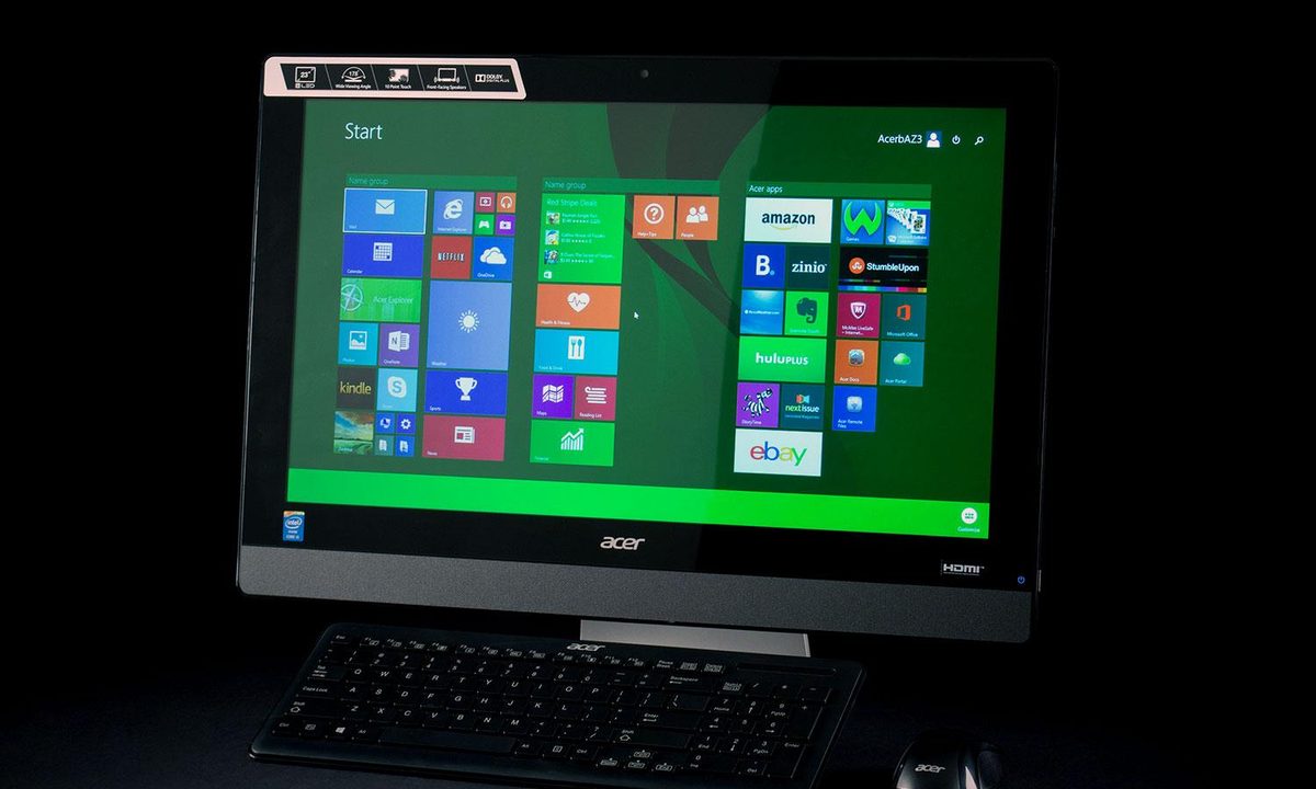 Acer Aspire AZ3 615 front angle
