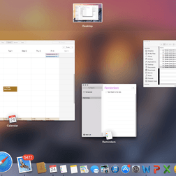 Apple Yosemite screenshot Mission Control
