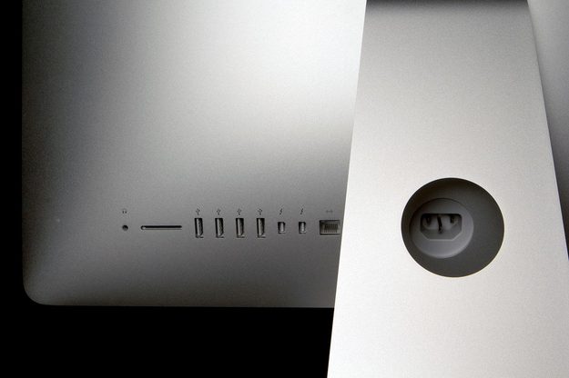 Apple iMac 2014 back left ports