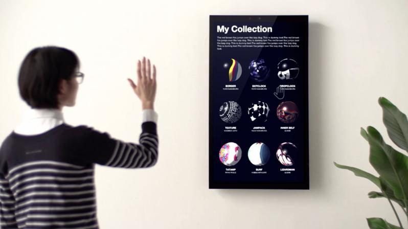 framed digital canvases kickstarter gesture