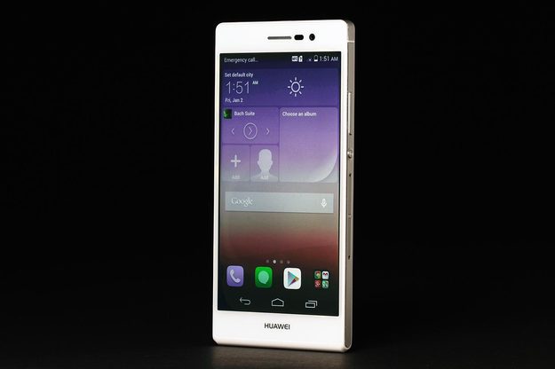 Huawei Ascend P7 review screen angle 2