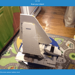 Occipital Structure Sensor scanning lego