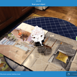 Occipital Structure Sensor scanning model