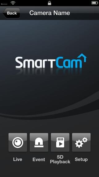 Samsung SmartCam HD Pro screen