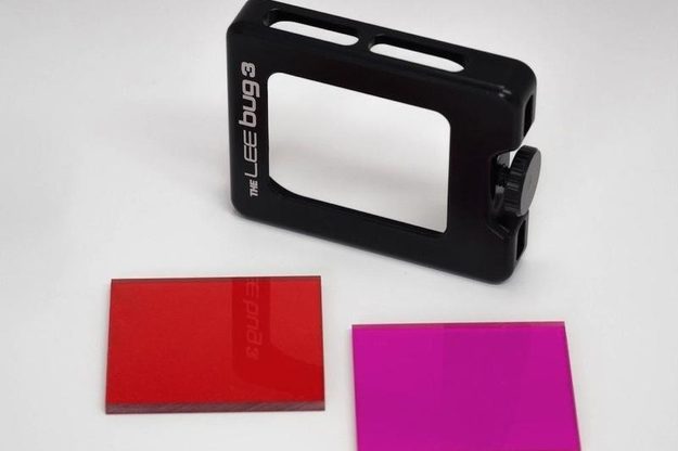 The Lee Bug Underwater Kit comes with filters that reduce color casts when shooting under water.