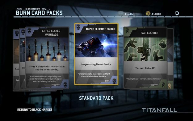 titanfall burn card pack