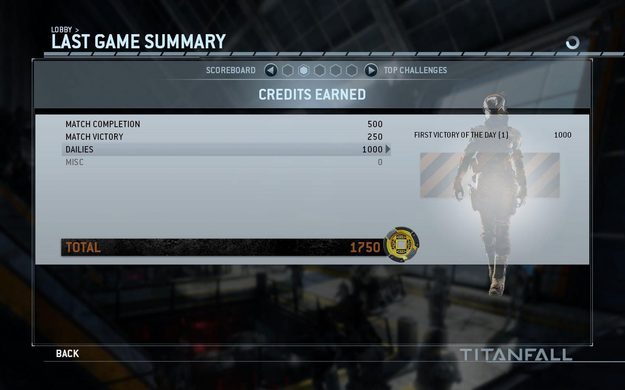 titanfall credits