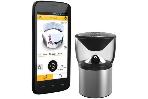 The V.360° comes with a companion app for Android and iOS devices.