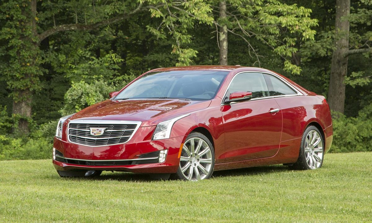 2015 Cadillac ATS Coupe front angle 2