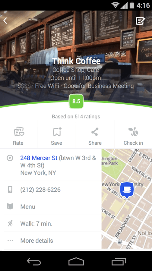 Foursquare 8.0
