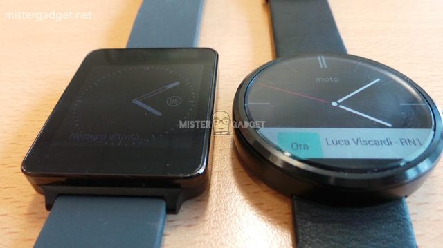 Moto 360 vs LG G Watch