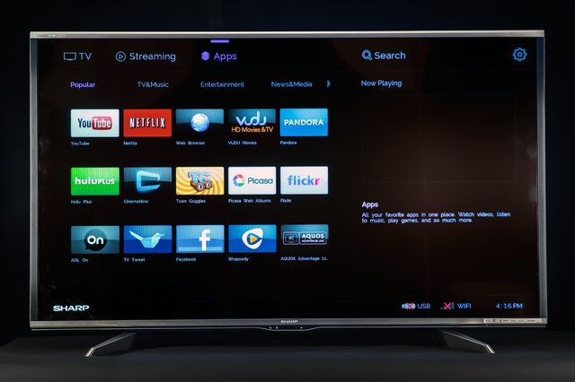 Sharp LC-60UQ17U review app interface
