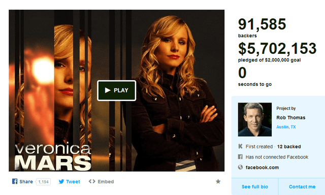 Veronica Mars Kickstarter