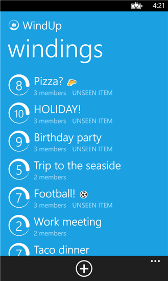microsoft windup app snapchat screenshot messages