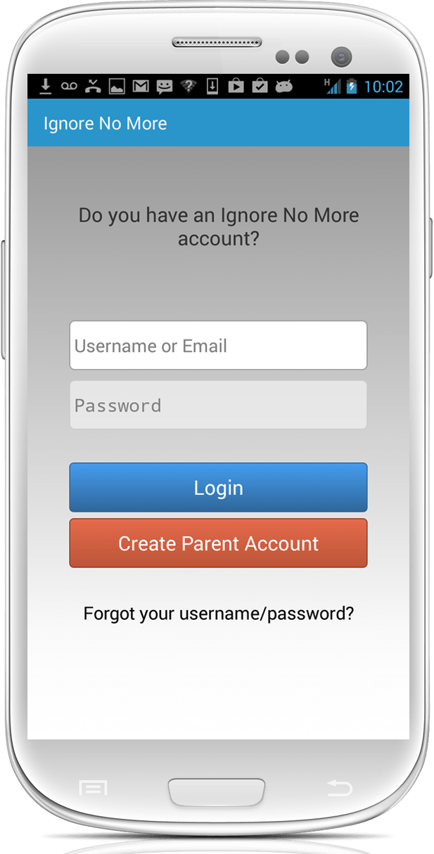 ignore no more shuts down phone app 1