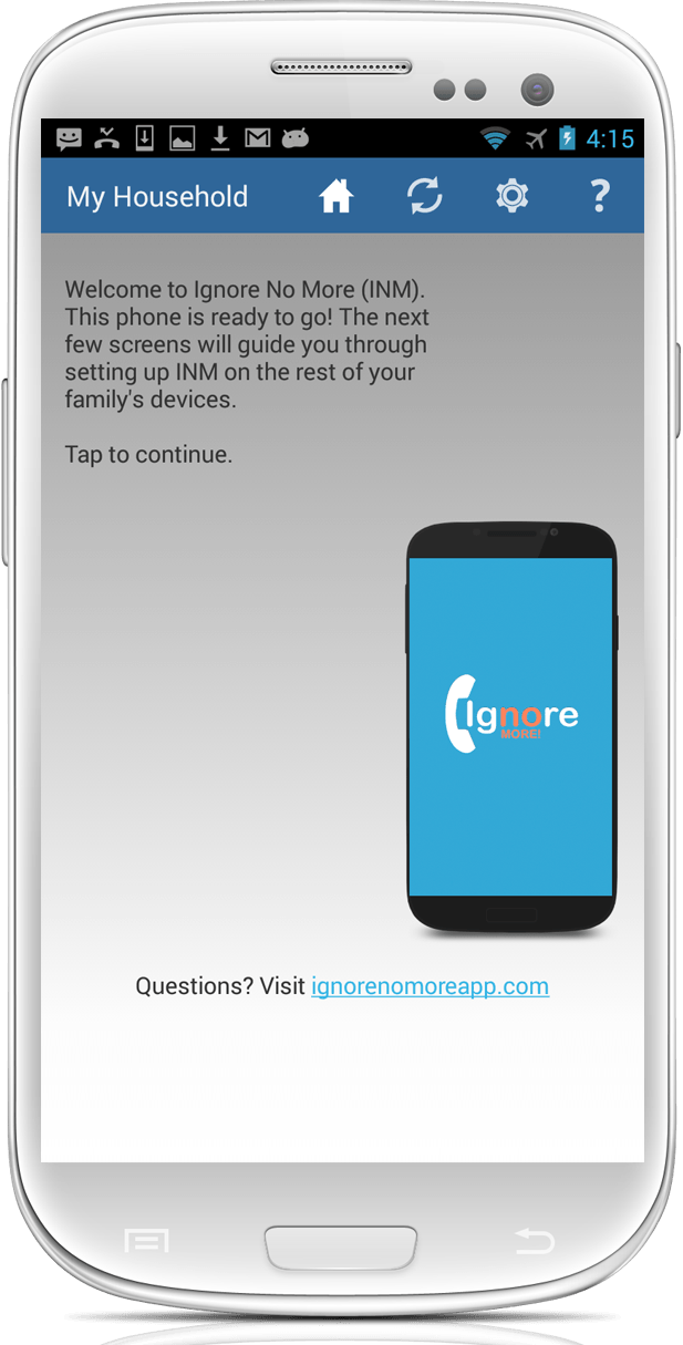ignore no more shuts down phone intro