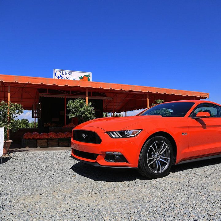 2015 Ford Mustang orange 1