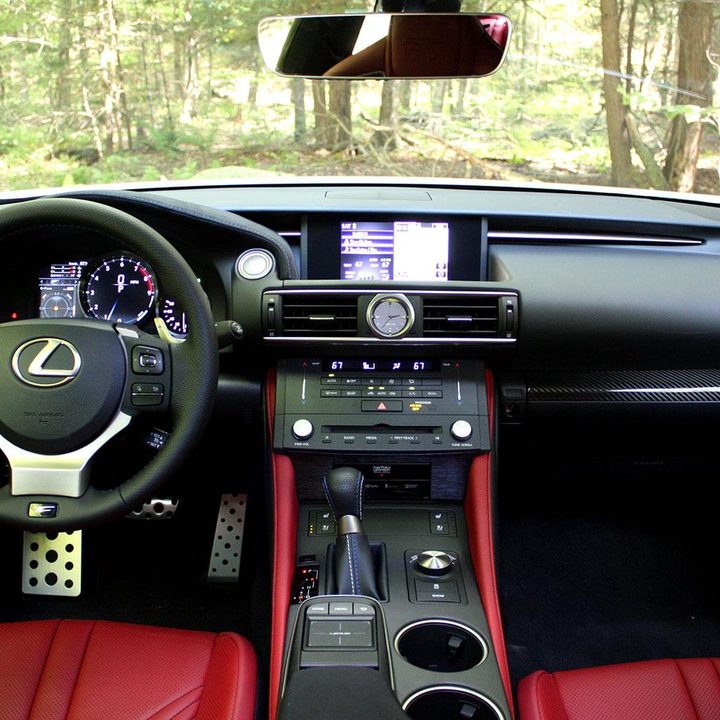2015 Lexus RC front interior