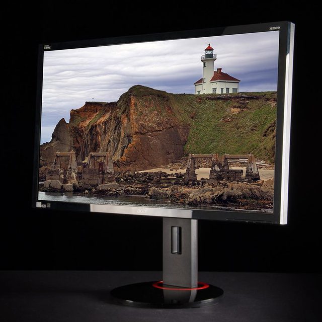 Acer XB280HK review 4K monitor front angle