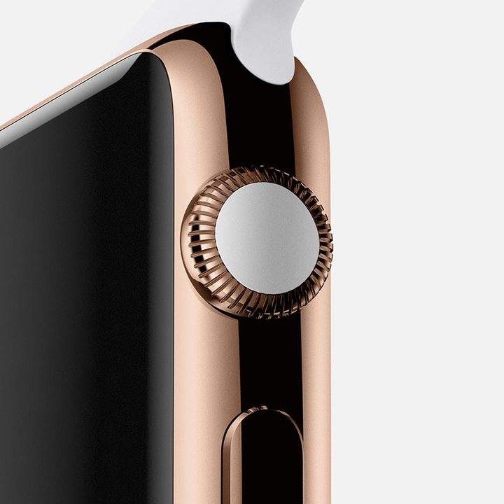 Apple Watch Edition rose gold white crown