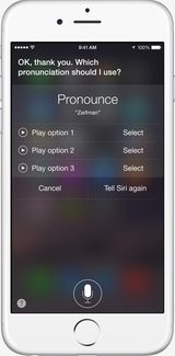 Apple iOS 8 Siri