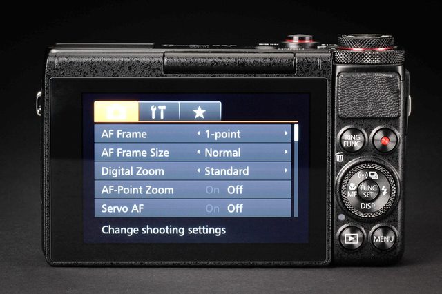 Canon G7x back screen on