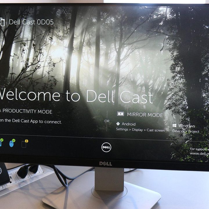 Dell Cast hands on homescreen