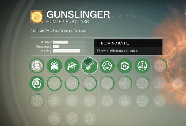 Destiny - Hunter class screen